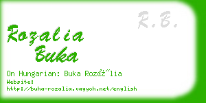 rozalia buka business card